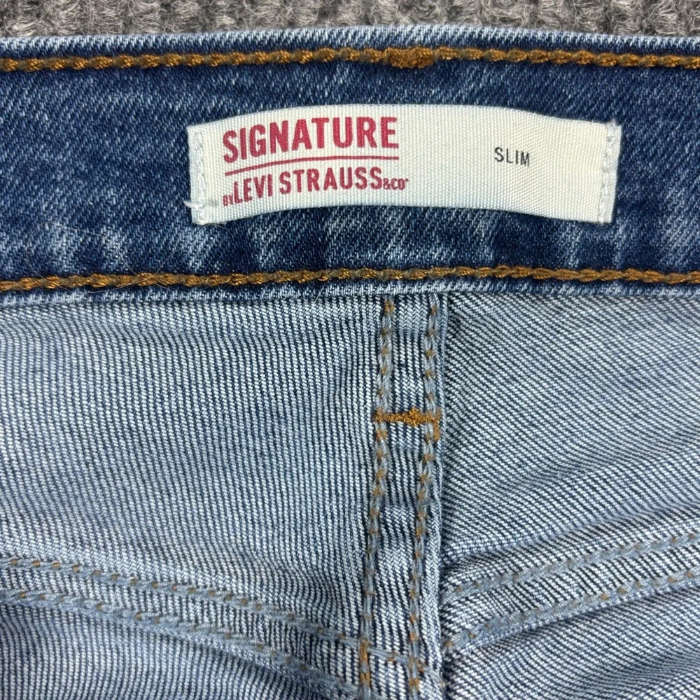 Signature‎ by Levi Strauss Slim Jeans Mens 28x30 Blue Denim Mid Wash 59178-0144